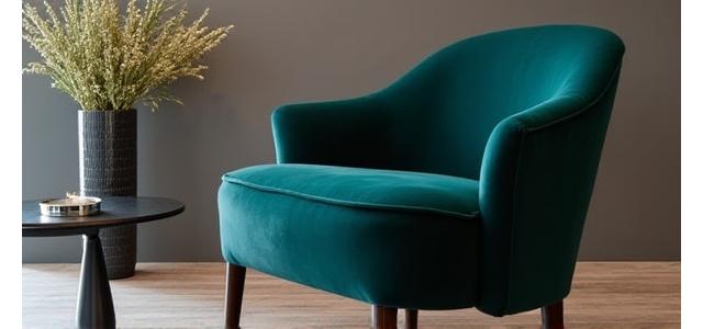 Chaise design en velours