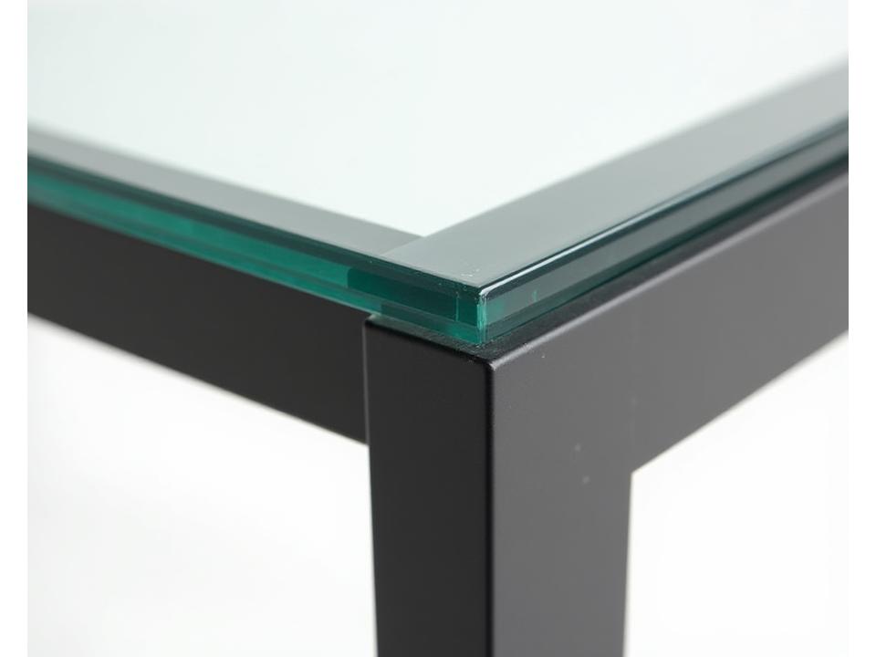 La Console Métal - Console avec plateau en verre, vue détaillée