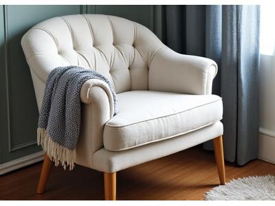 Le Fauteuil Lin - Fauteuil confortable avec revêtement en lin naturel